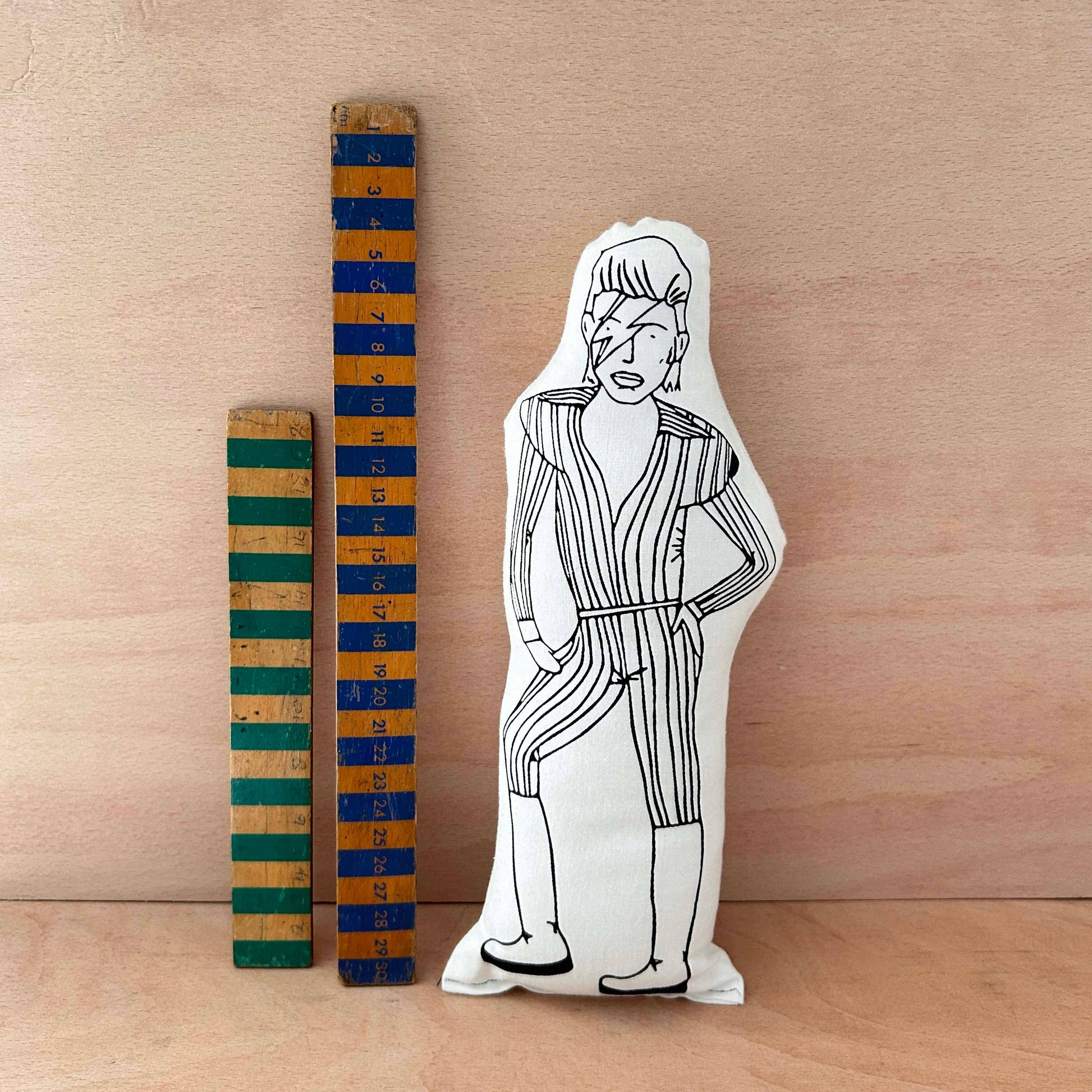 David Bowie Cushion Doll-Fat Hen And Flo-My Beautiful Caravan