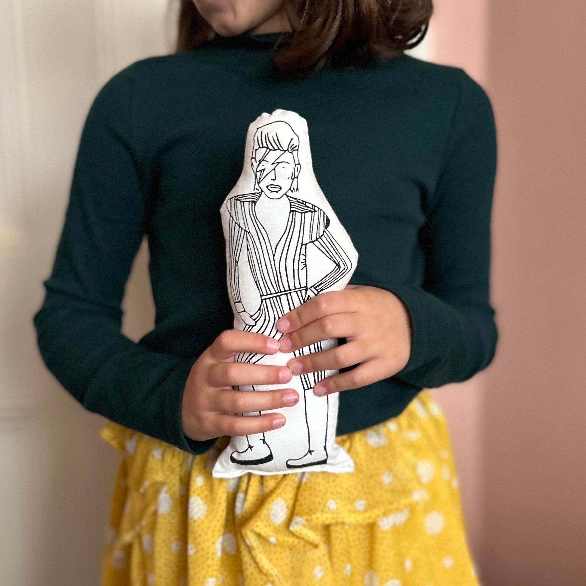 David Bowie Cushion Doll-Fat Hen And Flo-My Beautiful Caravan