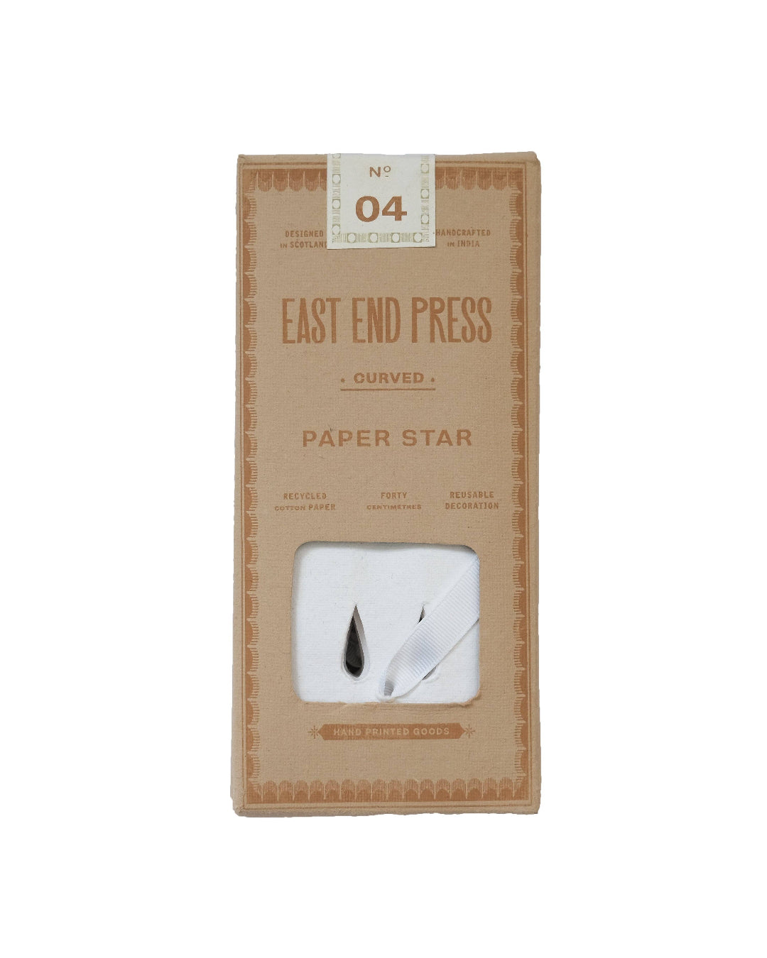 Packaged product from East End Press on a white background