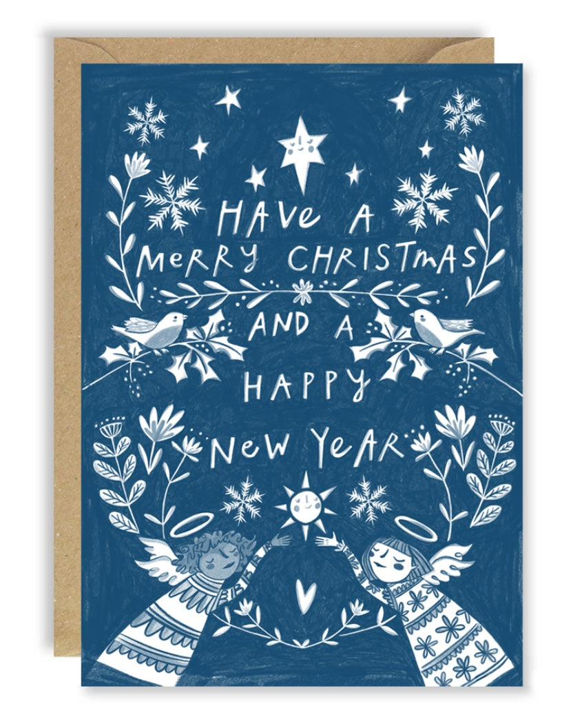 Delft Angel Christmas Card-Joy Nevada-My Beautiful Caravan