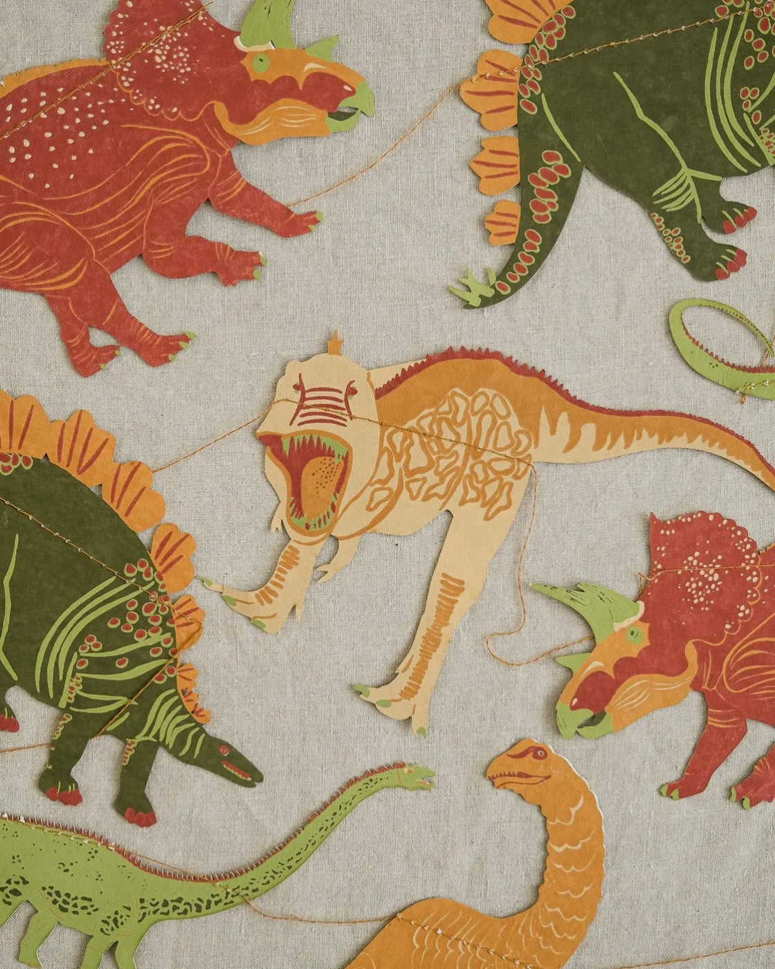 Dinosaurs Paper Garland-East End Press-My Beautiful Caravan