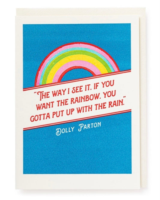 Dolly Parton Rainbow Card-Archivist-My Beautiful Caravan
