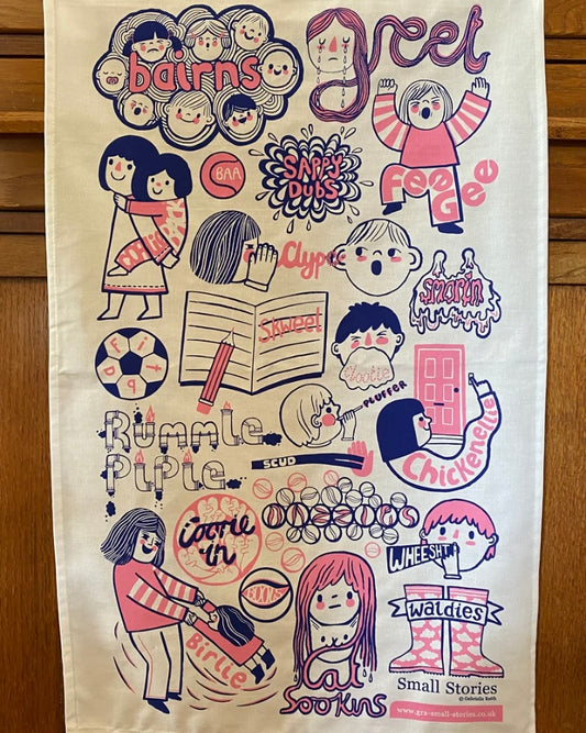 Doric Bairns Teatowel-Small Stories-My Beautiful Caravan