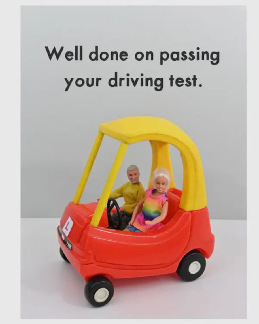 Driving Test Congratulations Card - Jeffrey & Janice-Bold & Bright-My Beautiful Caravan