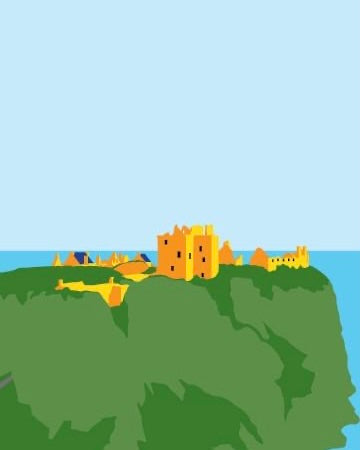 Dunnottar Castle Print-My World-My Beautiful Caravan