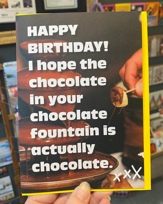 Chocolate Fountain Card