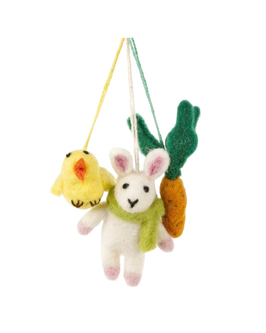 Easter Trio Felt Decorations-Felt So Good-My Beautiful Caravan