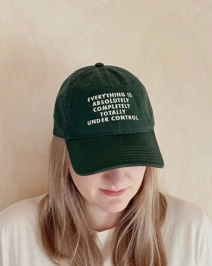 Everything Is Under Control Cotton Baseball Cap-Alphabet Bags-My Beautiful Caravan
