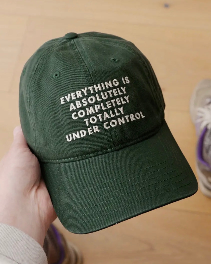 Everything Is Under Control Cotton Baseball Cap-Alphabet Bags-My Beautiful Caravan