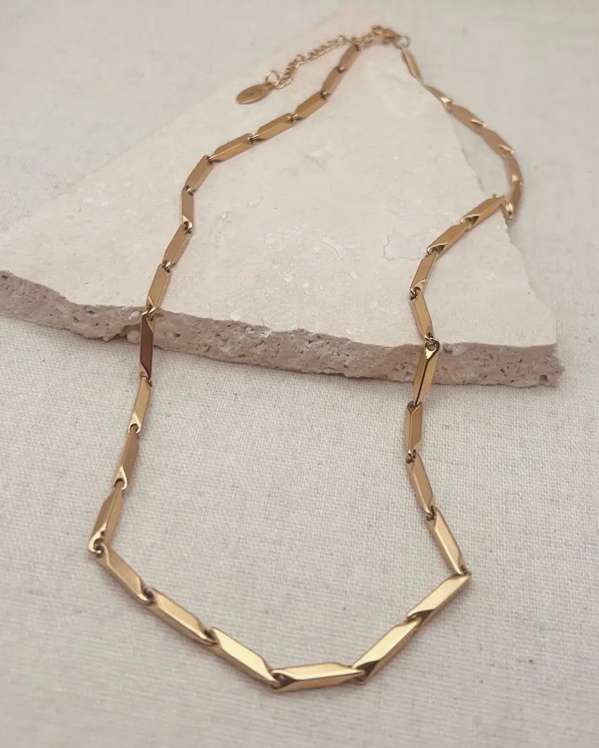 Geometric Link Necklace
