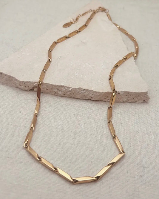 Geometric Link Necklace