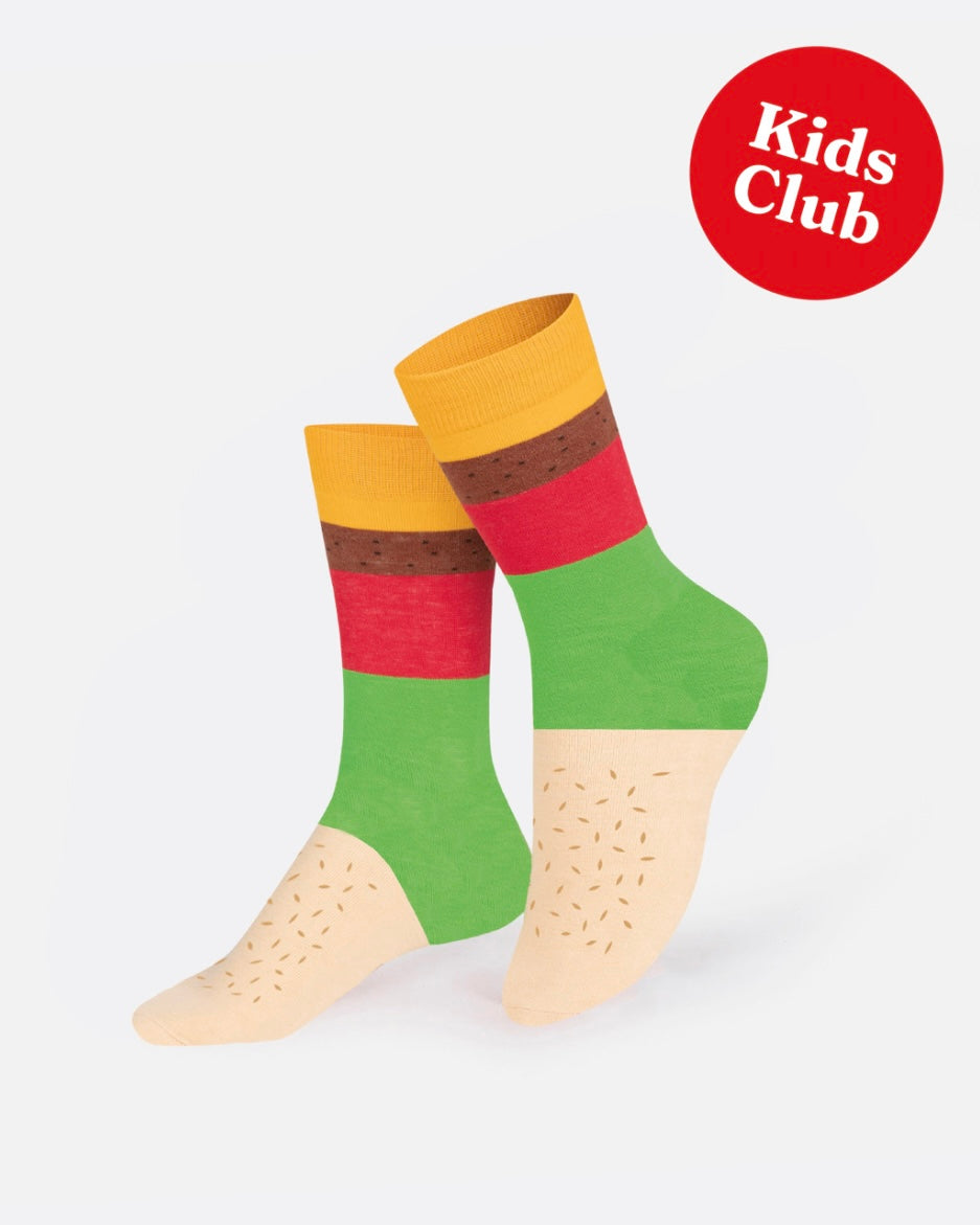 Cheeseburger Kids Socks