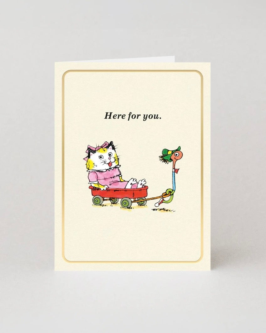 Here For You Mini Card by Richard Scarry