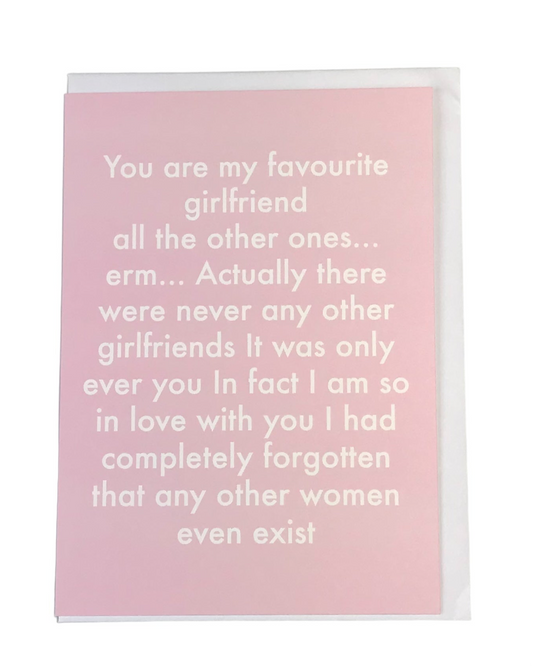 Favourite Girlfriend Card-Objectables-My Beautiful Caravan
