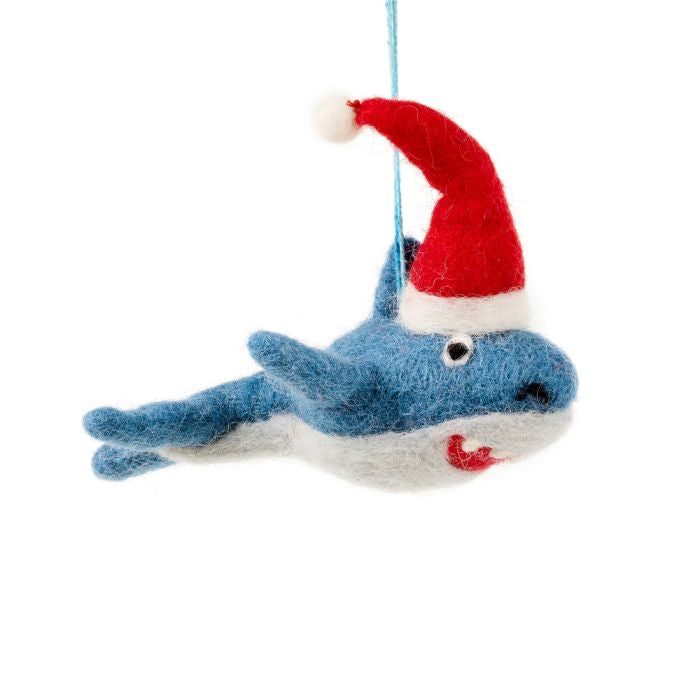 Felt Christmas Santa Jaws Hanging Decoration-Felt So Good-My Beautiful Caravan