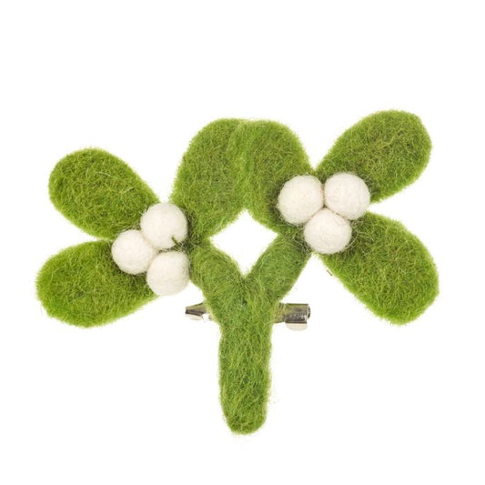 Felt Mistletoe Brooch-Felt So Good-My Beautiful Caravan