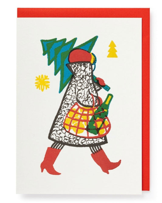 Festive Lady Card-Archivist-My Beautiful Caravan