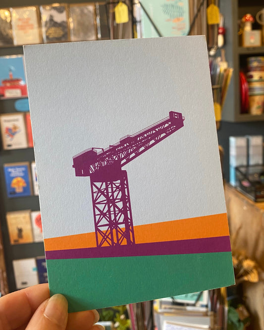 Finnieston Crane Postcard-My World-My Beautiful Caravan