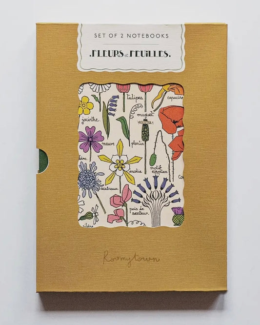 Fleurs Et Feuilles Notebook Set-Roomytown-My Beautiful Caravan