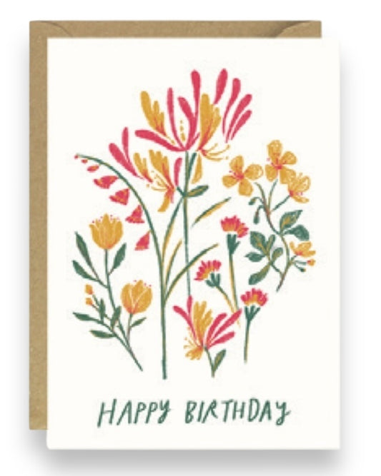 Floral Birthday Card-Joy Nevada-My Beautiful Caravan