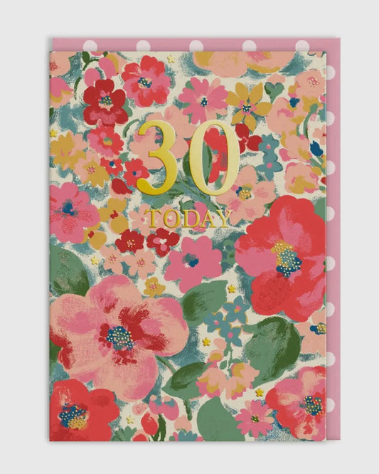 Floral Cath Kidston 30 Today Card-Ohh Deer-My Beautiful Caravan
