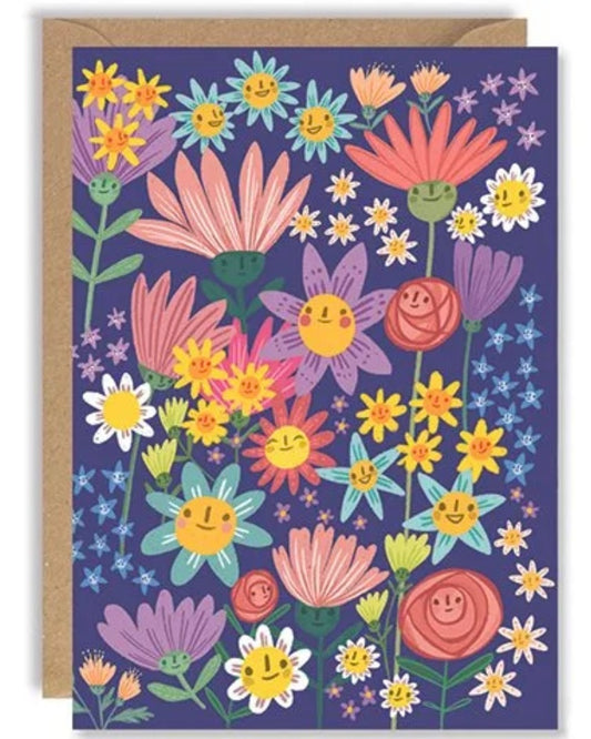 Flower Faces Card-Joy Nevada-My Beautiful Caravan
