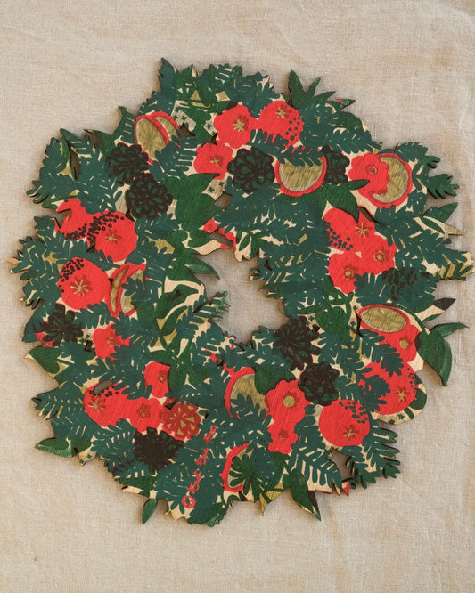 Foliage Wooden Wreath-East End Press-My Beautiful Caravan