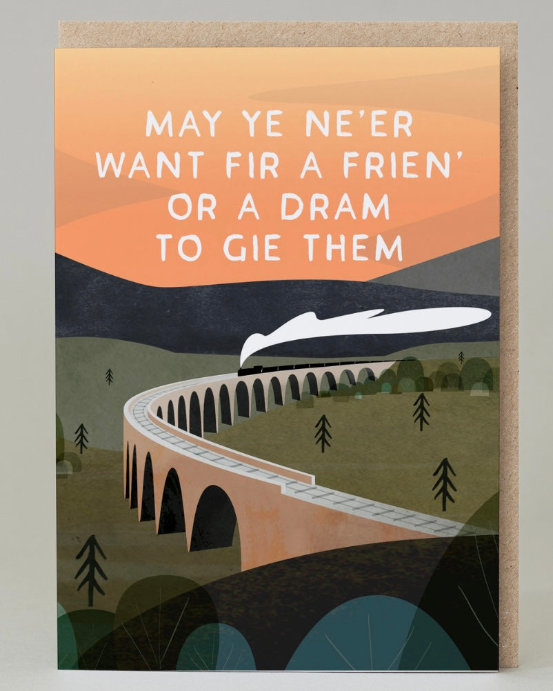 Friend Or A Dram Card-Eat Haggis-My Beautiful Caravan