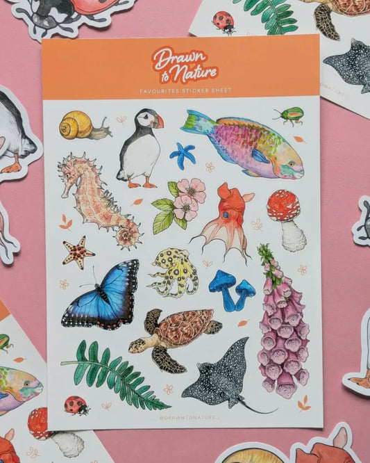 Draw To Nature Sticker Sheet