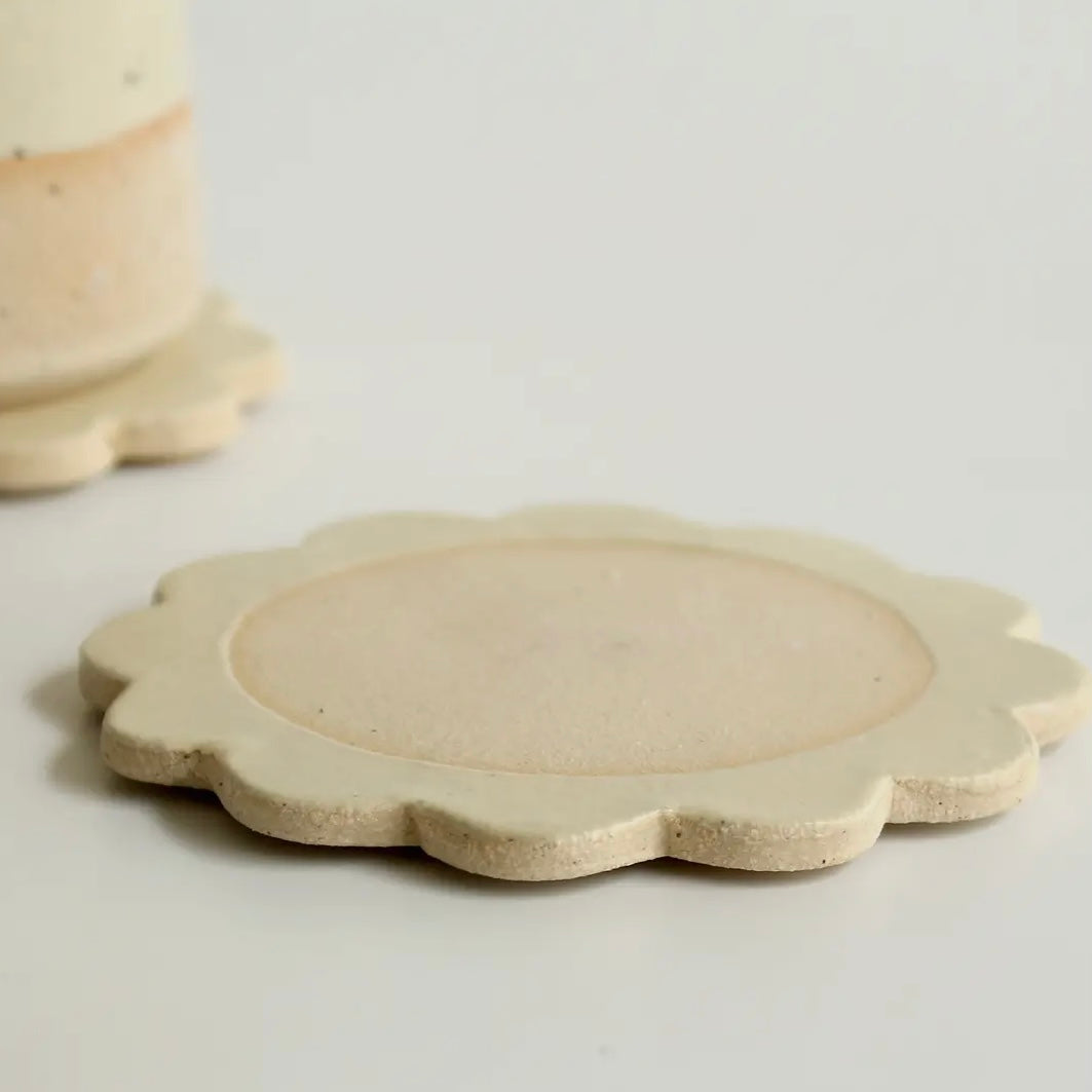 Ceramic Flower Coaster