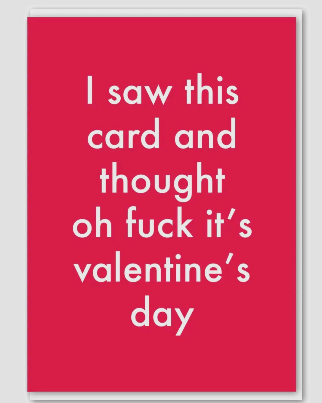 Oh F**k Valentines Card
