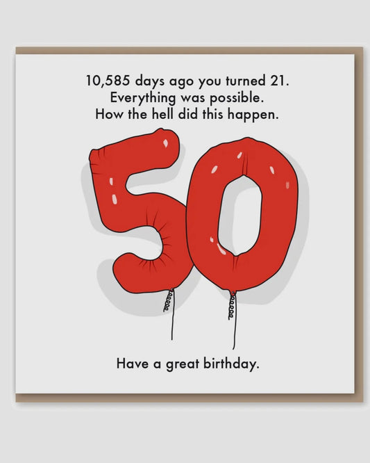 50th Birthday Card