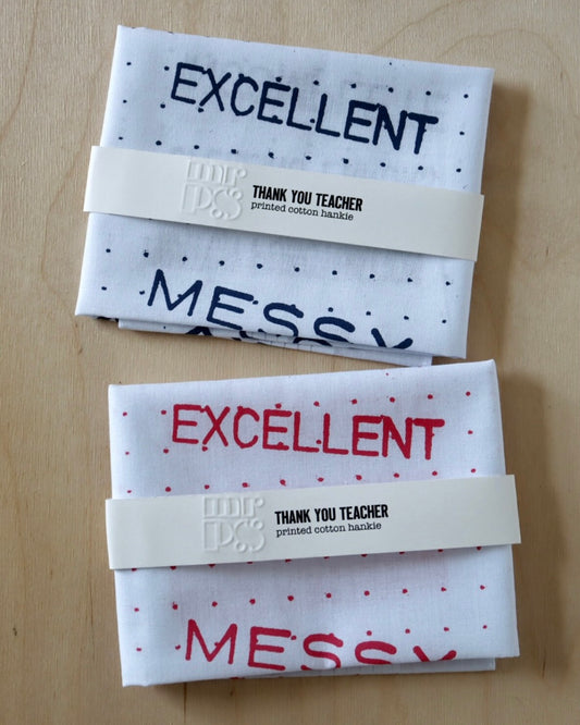 Thank You Teacher Hankie