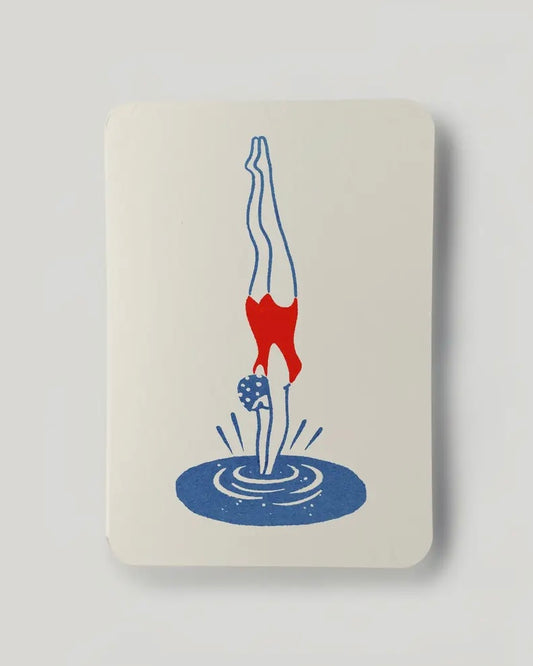 Diver Greetings Card