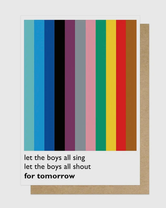 Let The Boys All Sing Card