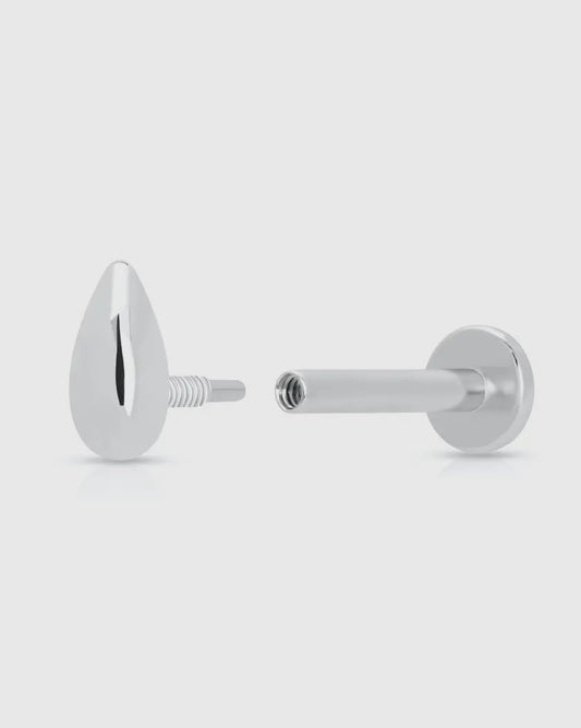 Teardrop Single Earring (Flat Backed)
