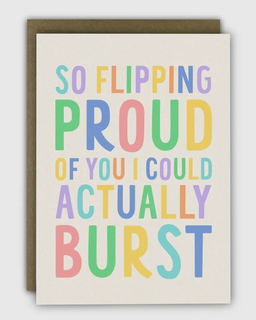 So Flipping Proud Congratulations Card
