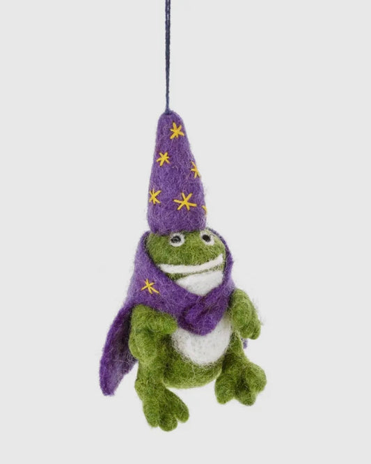 Wizard Frog Felt Decoration