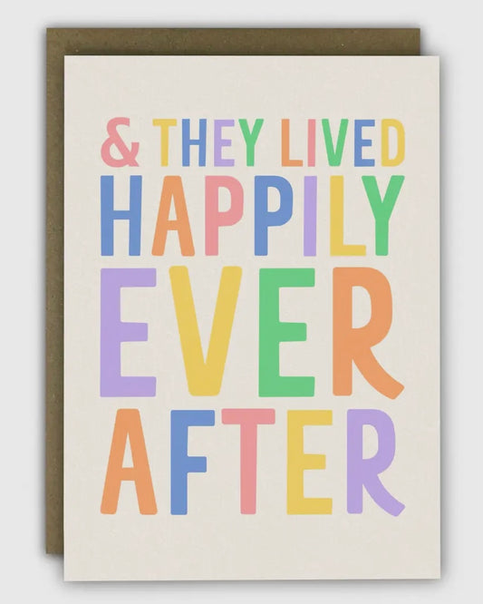 Happily Ever After Wedding Card