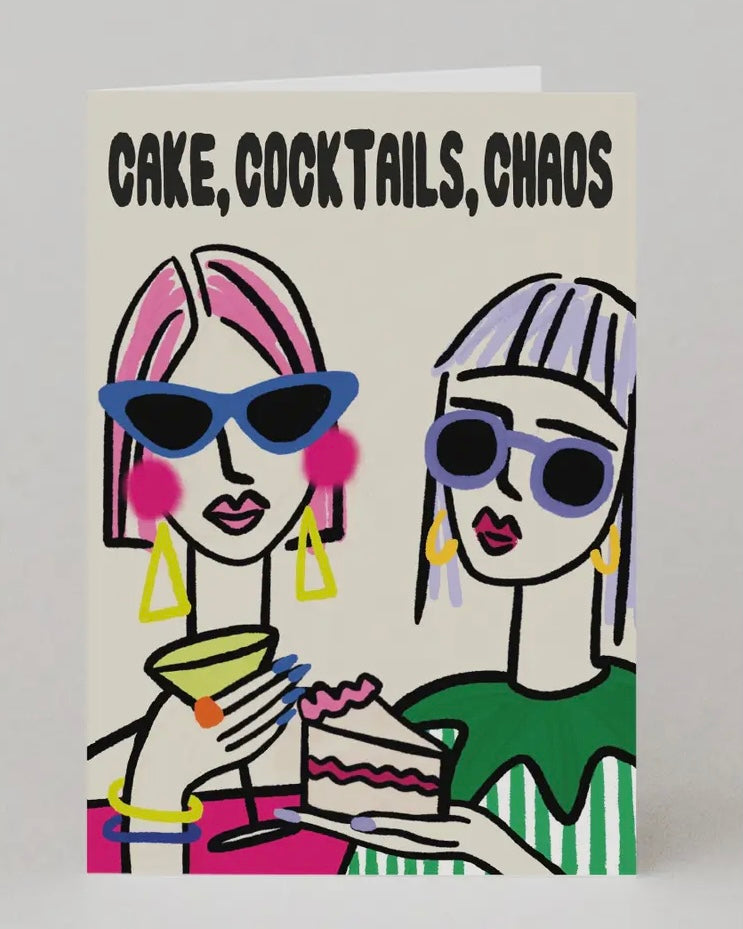 Cake, Cocktails, Chaos Card