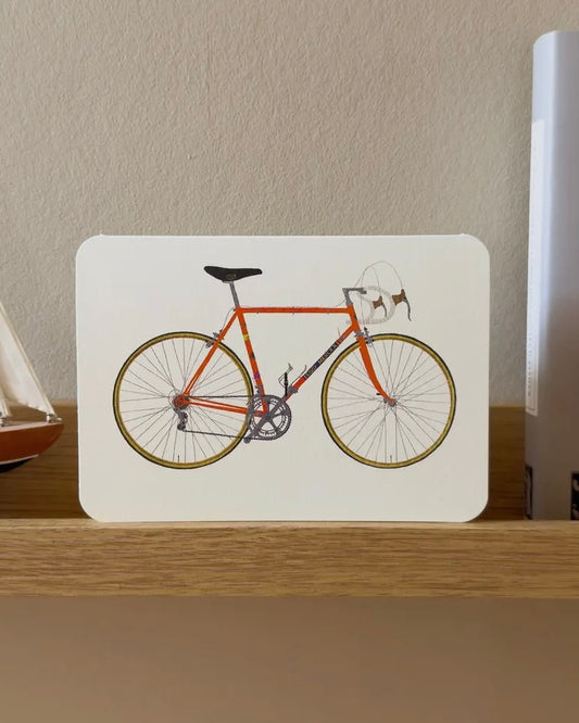 Retro Bicycle Greetings Card