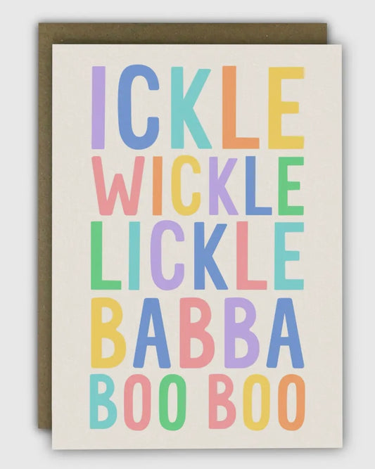 Ickle Wickle Lickle Babba Card