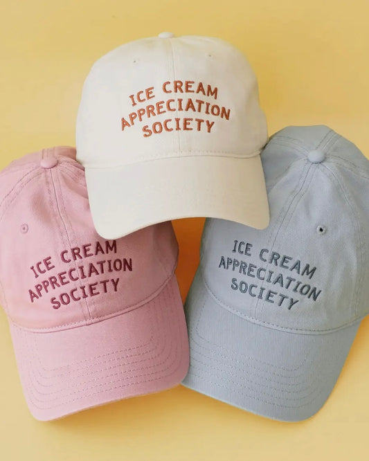 Ice Cream Appreciation Society Cotton Baseball Cap