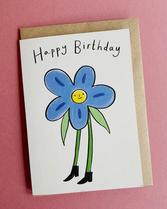 Flower Person Birthday Card