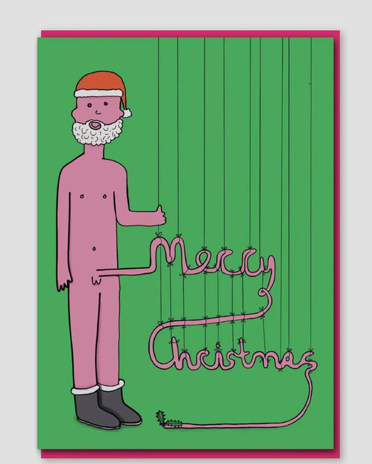 Christmas Willy Man Rude Card