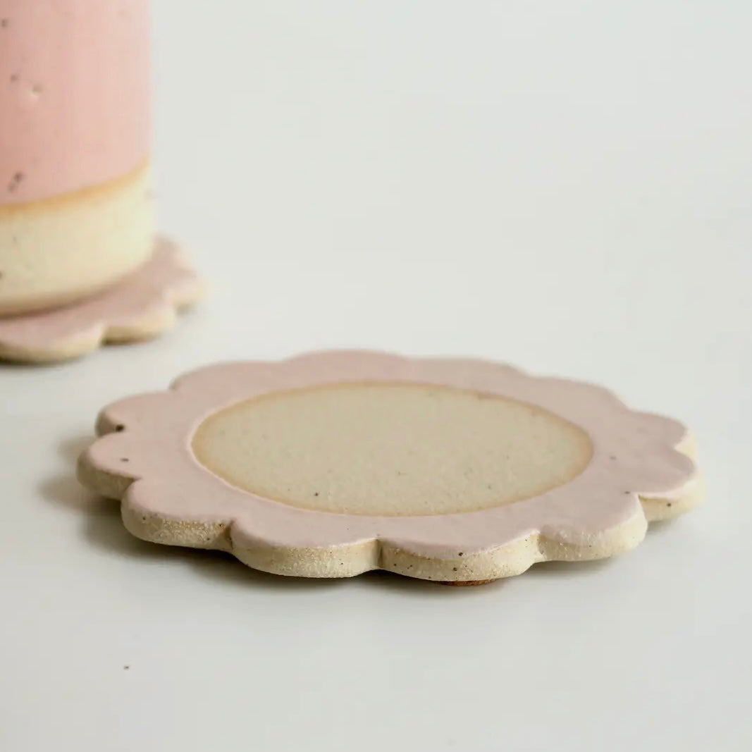Ceramic Flower Coaster