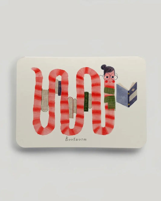 Bookworm Greetings Card