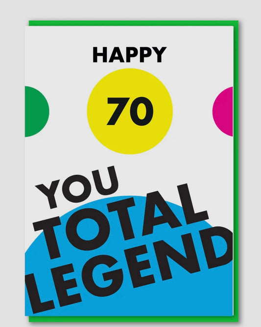 Happy 70 Birthday Card