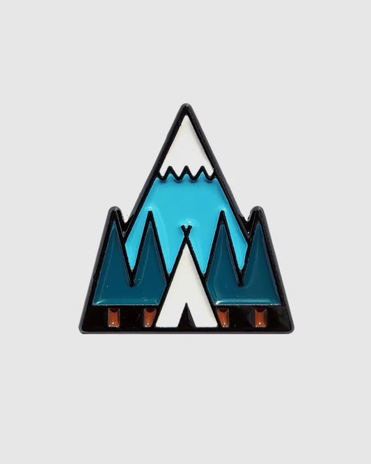 Tent Enamel Pin Badge