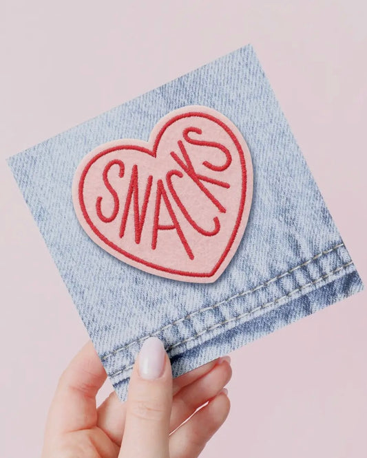 Heart Snacks Embroidered Patch